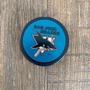 Vintage San Jose Sharks Hockey Puck Inglasco Official NHL VTG Canada